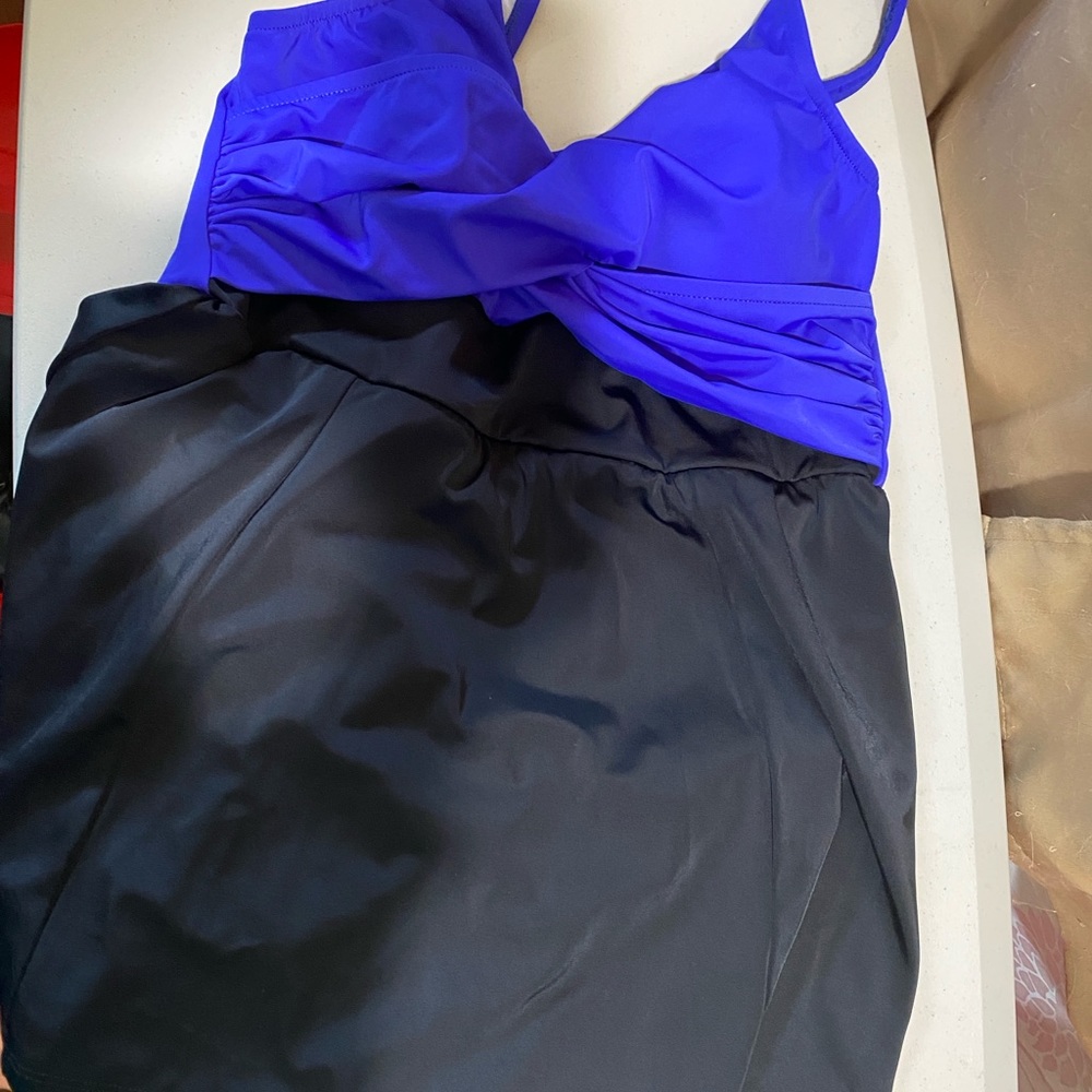 Womens skirted swimsuit